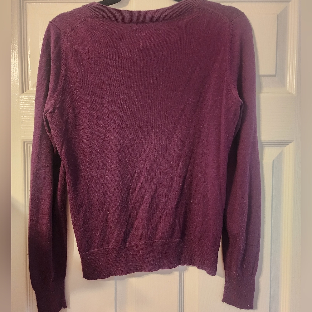 Banana Republic Purple Cardigan Sweater - Picture 2 of 7